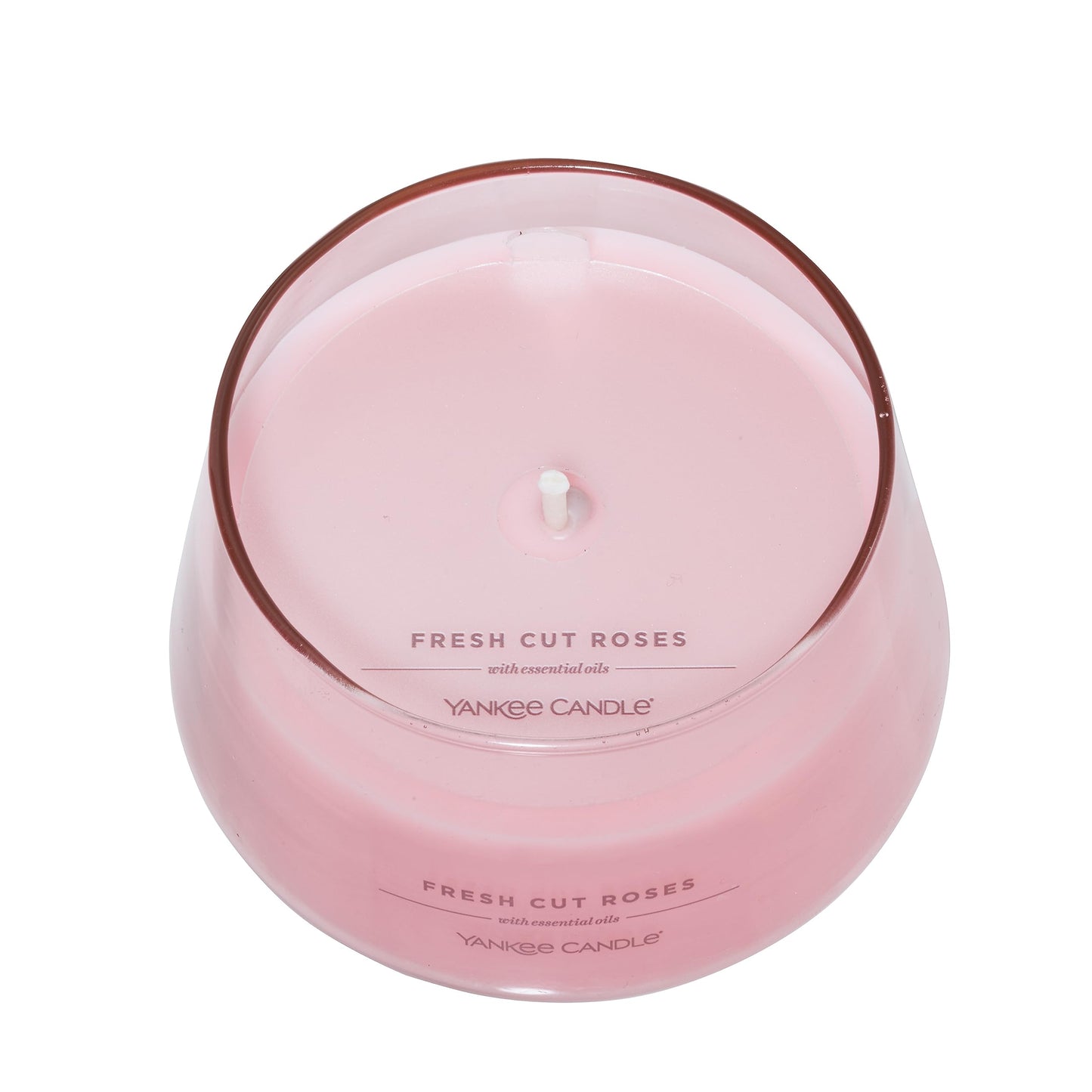 Yankee Candle Studio Medium Candle - Fresh Cut Roses, Pink, 10 oz: Long-Lasting, Essential-Oil Scented Soy Wax Blend | 40-65 Hours of Burning Time, Home Decor (Pack of 2)
