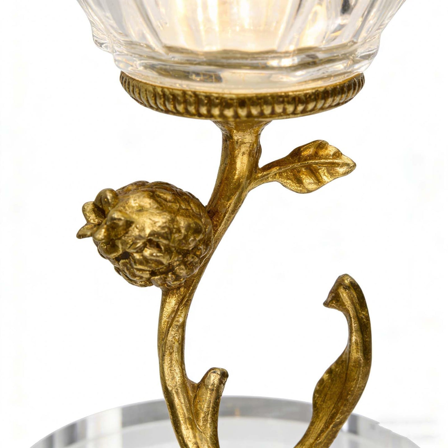 Candlesticks, Luxurious Crystal Glass candlesticks with a Sturdy Base, Suitable for Table Decorations, Wedding Decorations, Living Room Fireplace mantels