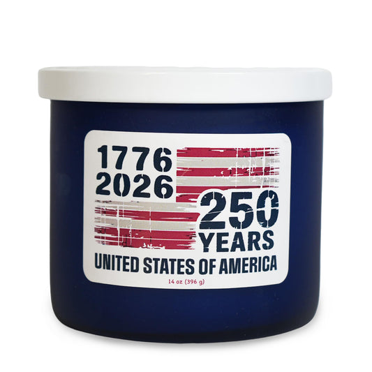 Colonial Candle 250th Anniversary Scented Jar Candle, 3 Wick, 14 oz, 60H Burn - Made in The USA