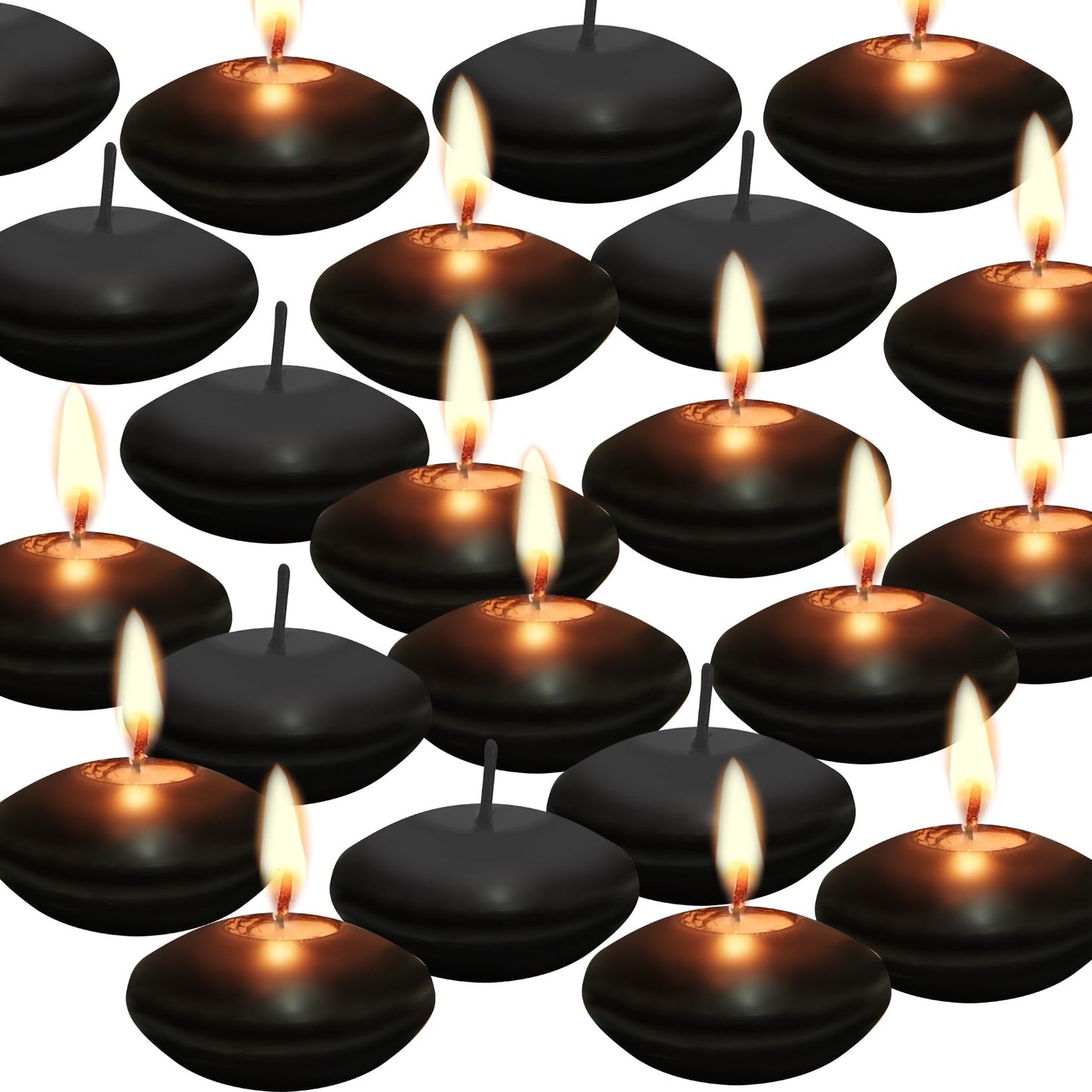 20 Pcs Floating Candles Centerpieces, 1.5 Inch Unscented Floating Candles Small Decoration for Valentine's Day, Thanksgiving, Wedding and Home Decor