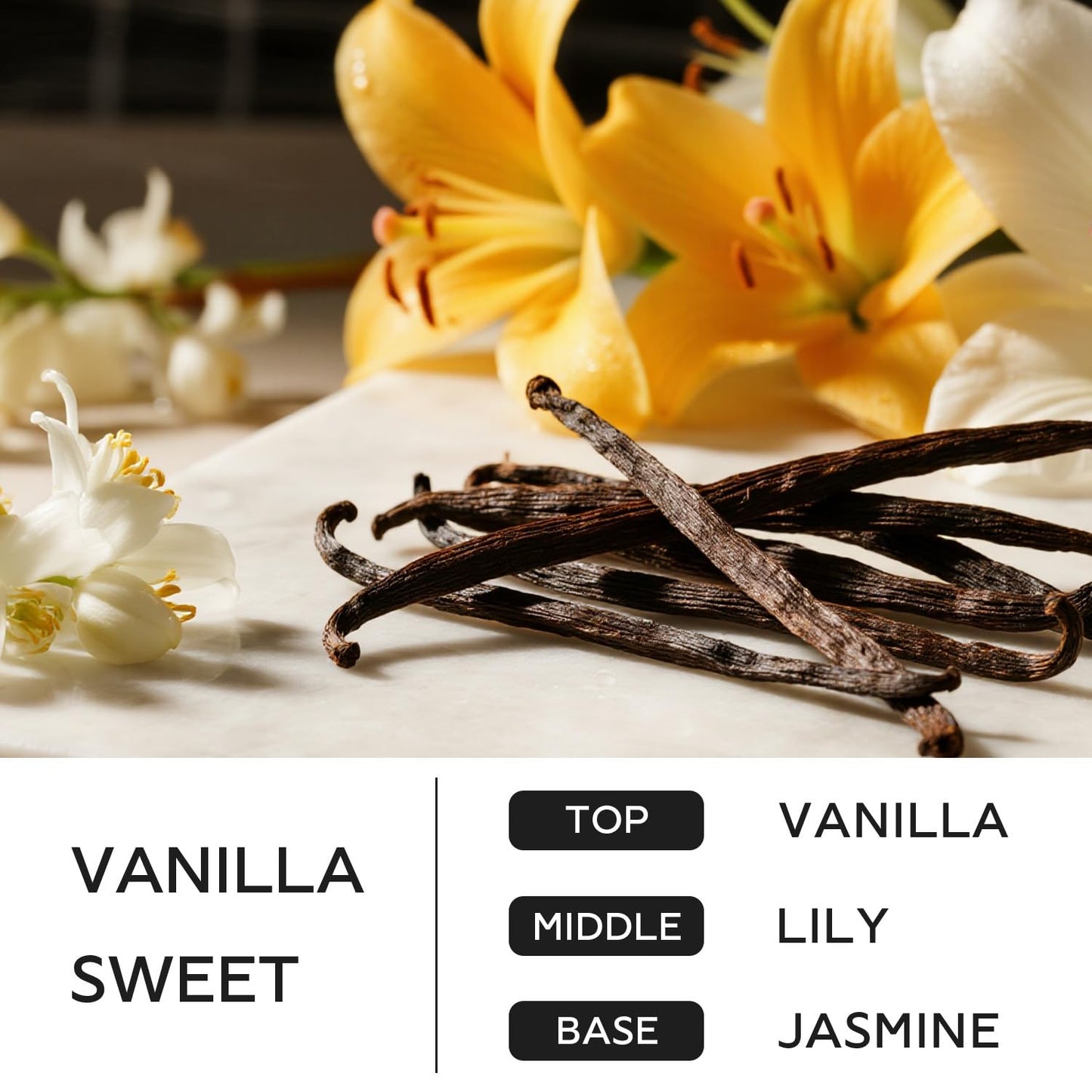 CHILLFLAME Vanilla Candle, 14.1 oz Scented Candles for Home, 2 Wicks Blended Scents Candles for Women and Men, Birthday Gifts for Women (Vanilla+Lily+Jasmine)
