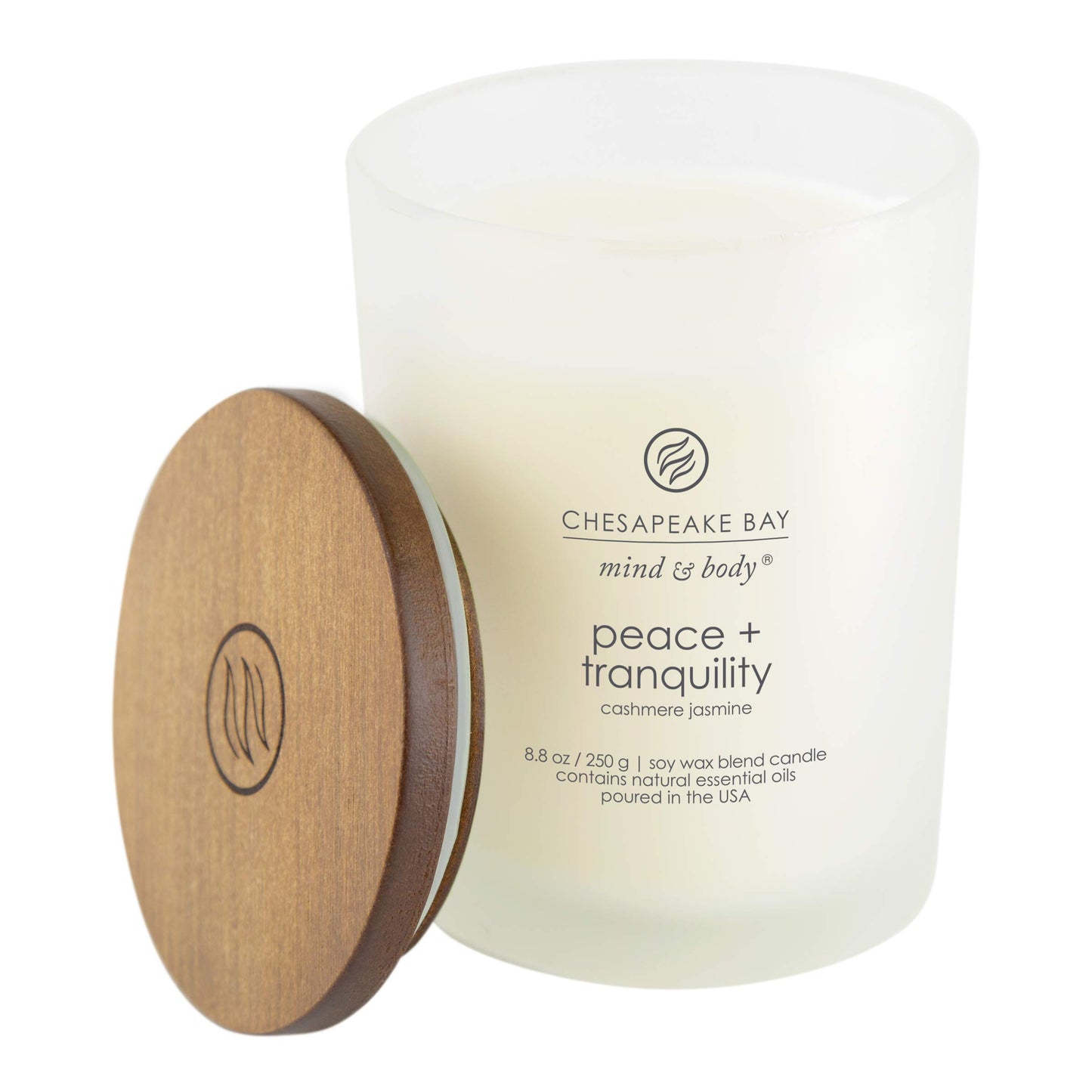 Chesapeake Bay Candle Scented Candles, Serenity + Calm (Lavender Thyme) & Peace + Tranquility (Cashmere Jasmine), Medium (2-Pack)