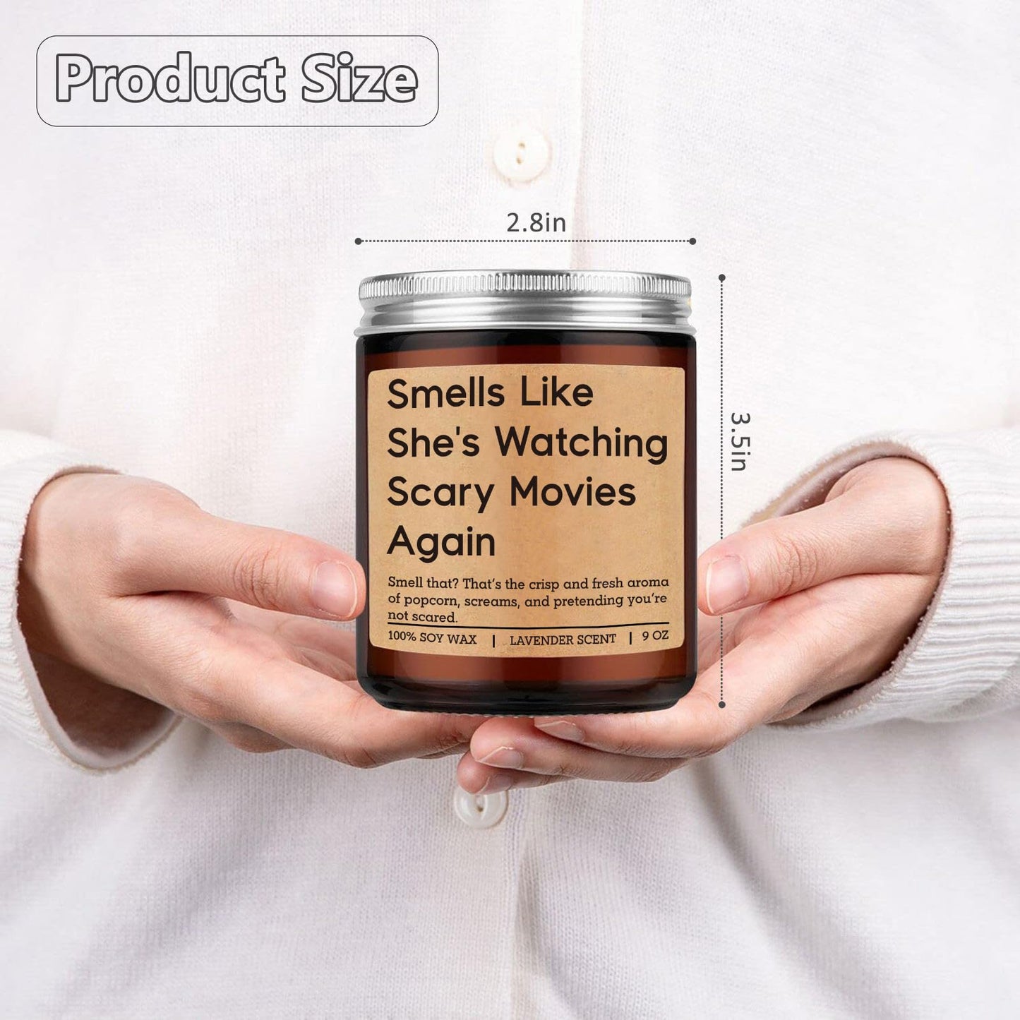 Fairy's Gift Candle, Horror Movie Gifts for Women, Halloween Gifts, Spooky Themed Presents, Funny Mothers Day, Scream Stuff, Cool Birthday Presents for Scary Movie Lovers, Horror Fan, GF, Friend, Her