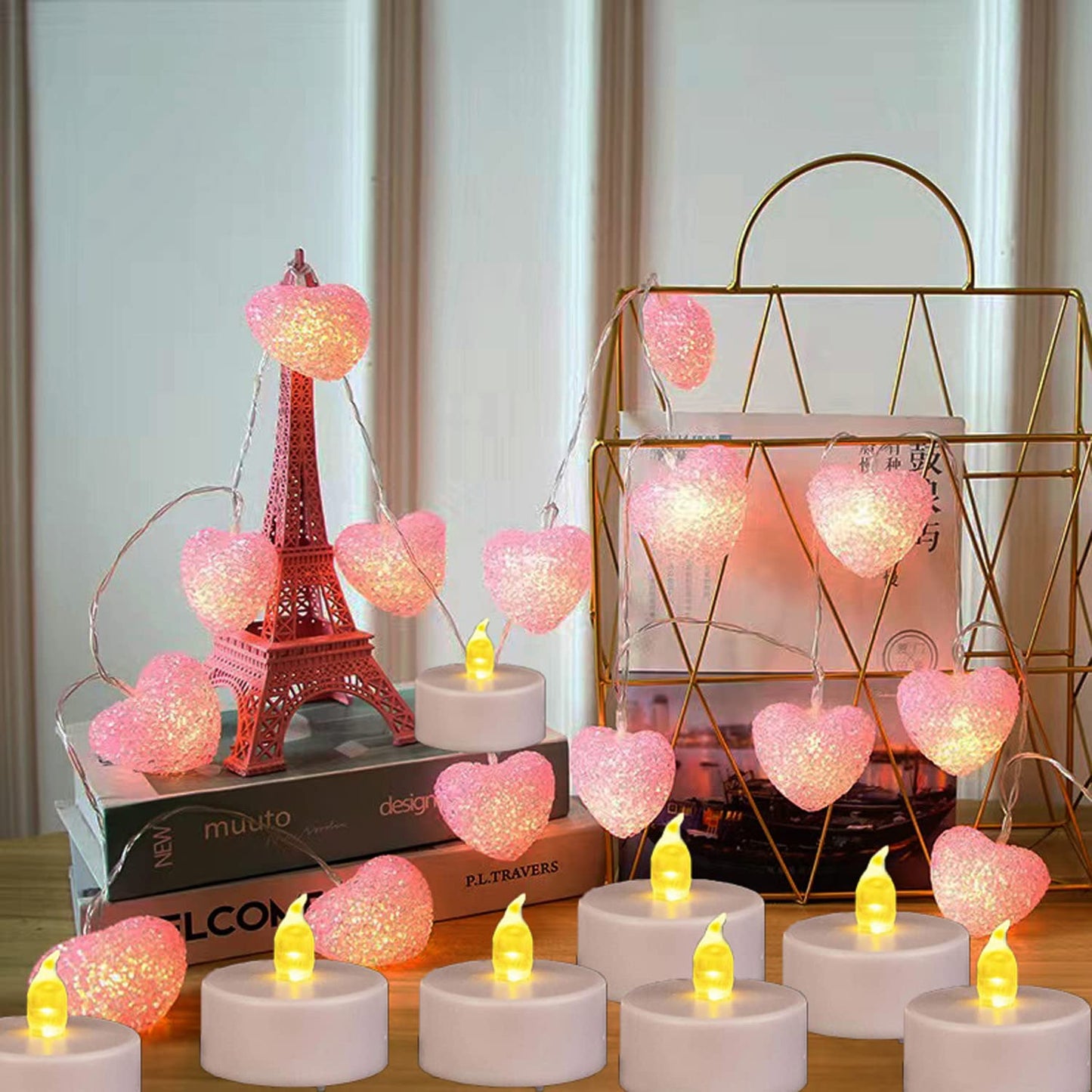 Nancia 150PACK Flameless LED Tea Lights, Warm Yellow, 200 Hours Battery-Powered, Ideal for Party, Wedding, Birthday, Home Decoration