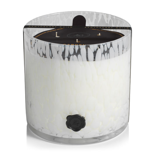 Zodax Apothecary Guild Scented Opal Glass Jar Candle - 128 oz/5-Wick - Gardenia