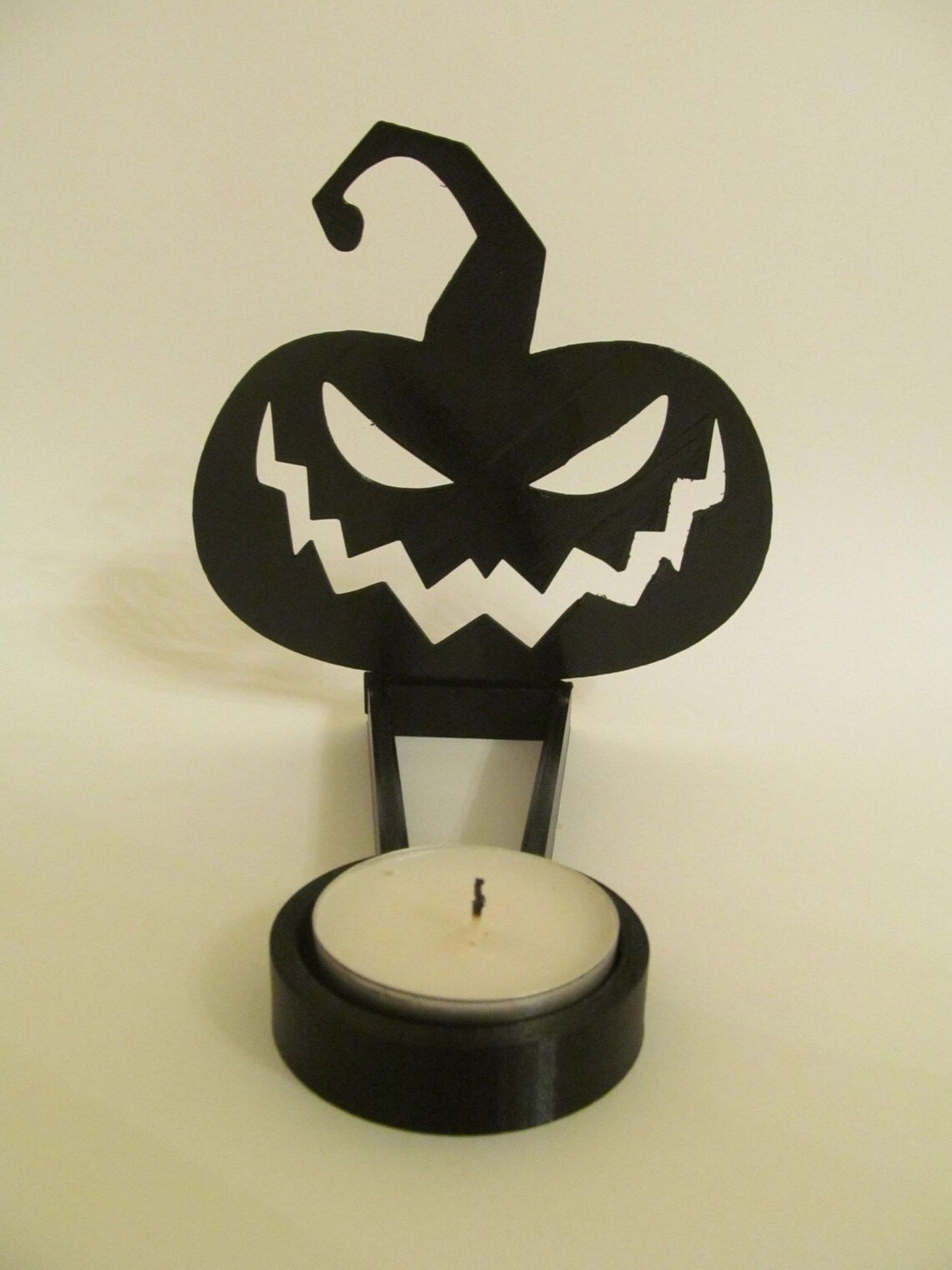 2024 New Tealight Shadow Caster, Halloween Tea Light Holder, Witch Halloween Tealight Shadow Caster, Demon Halloween Tealight Shadow Caster for Home Party Scary Candle Stands Table Decor