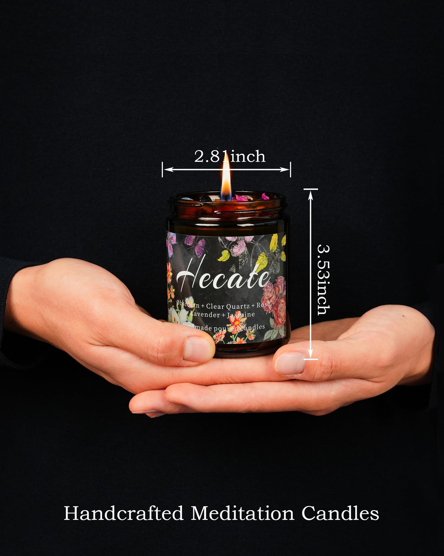 Hecate Scented Candle, Altar, Lavender Devotional Candle, Incense, Meditation, Rituals, Large Votive. (Hecate)