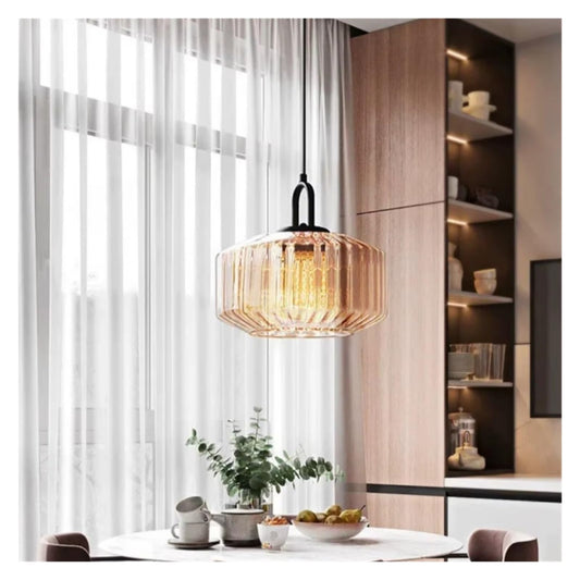 Modern Minimalist Restaurant Coffee Shop Bedroom Counter Living Room Colored Glass Lighting Pendant Lamp,luminaire