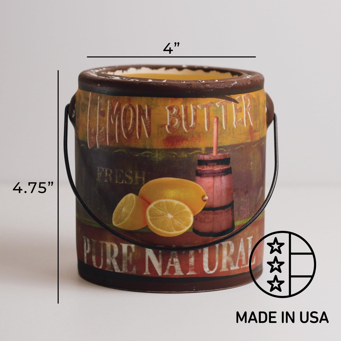 A CHEERFUL GIVER 95hr 20oz Scented Candle - Lemon Butter - Multi-Wick Glass Candle - Gifts For Men and Women