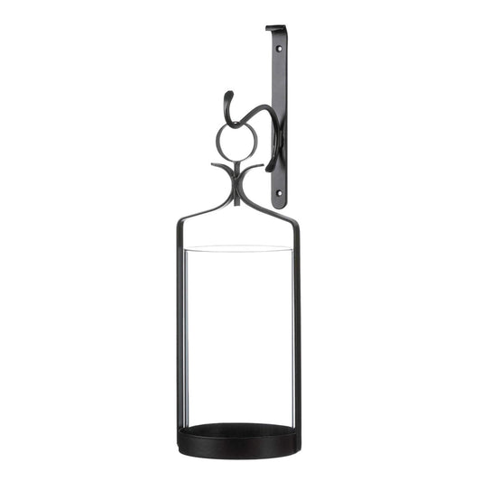 Zingz & Thingz Romantic Metal Wall Sconce Candle Holder, 5x5.625x16, Hanging Hurricane