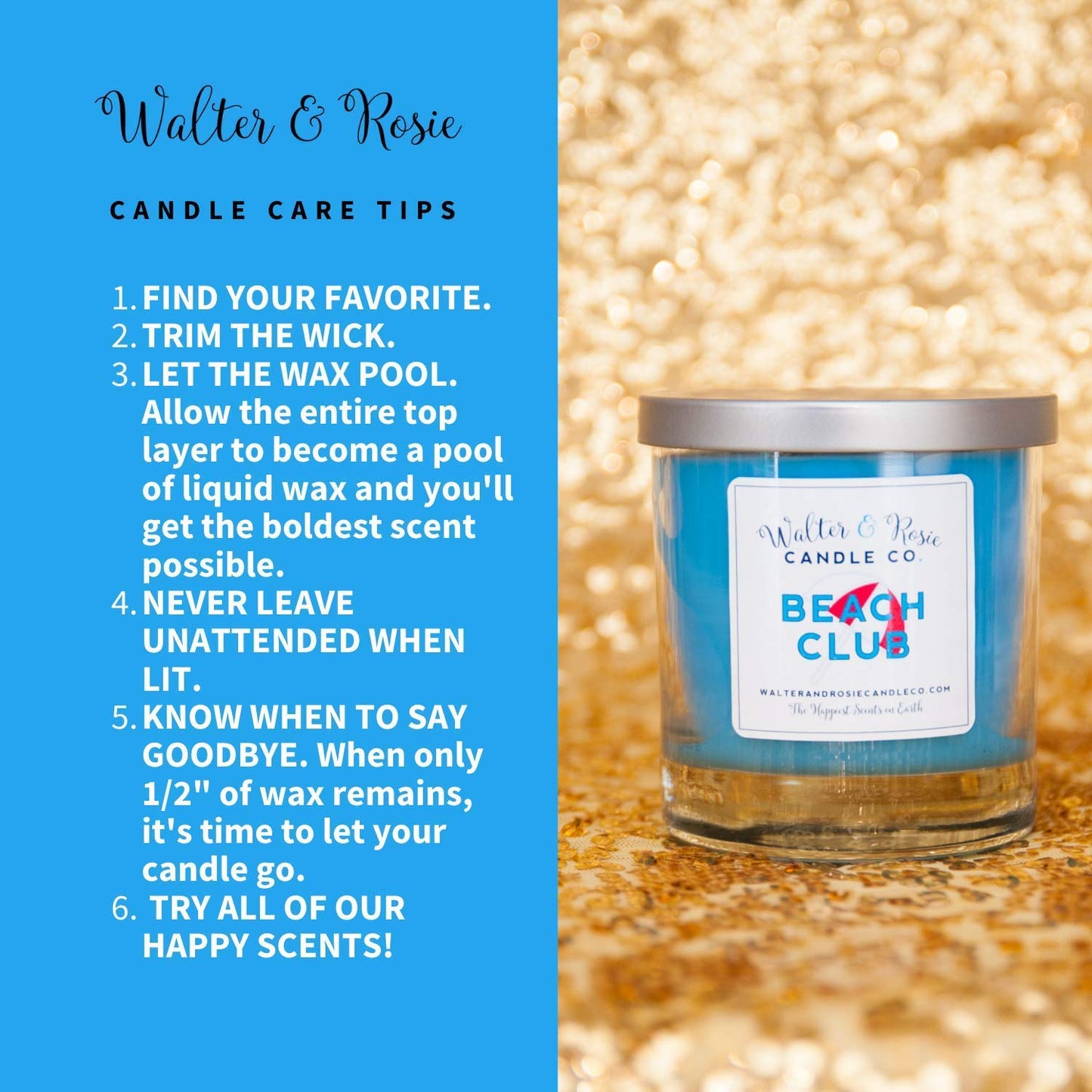 Walter & Rosie - Main Street Bakery Candle 11 oz - Sweet Aroma of Vanilla Cake - Soy Wax Blend - Burns Up to 40 Hrs - Highly Fragrant Candle - Long Lasting - Theme Park Inspired