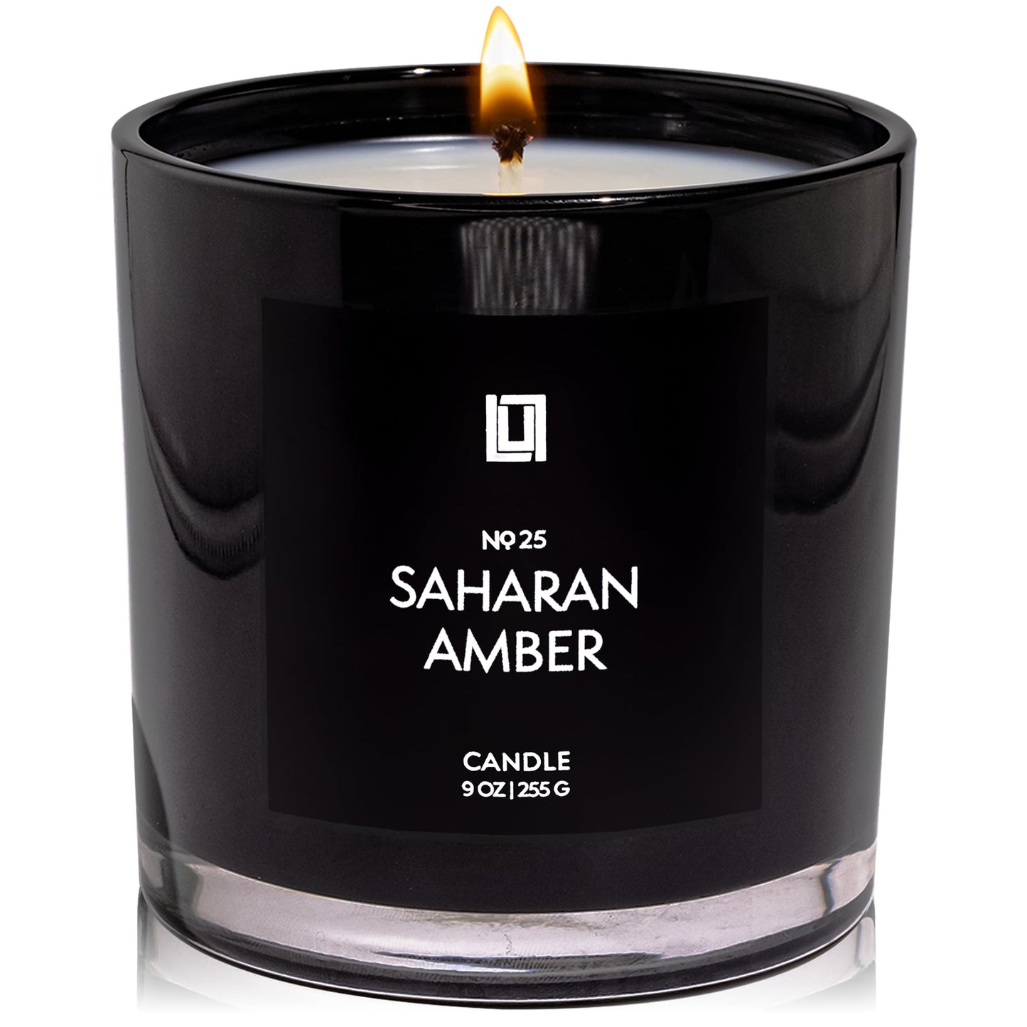 Lulu Candles | Sahara Amber Scented Soy Candle | Warm Amber & Vanilla Fragrance | Luxury Jar Candle | Highly Scented Long Lasting Candle | Home Fragrance Gift (9 Oz.)