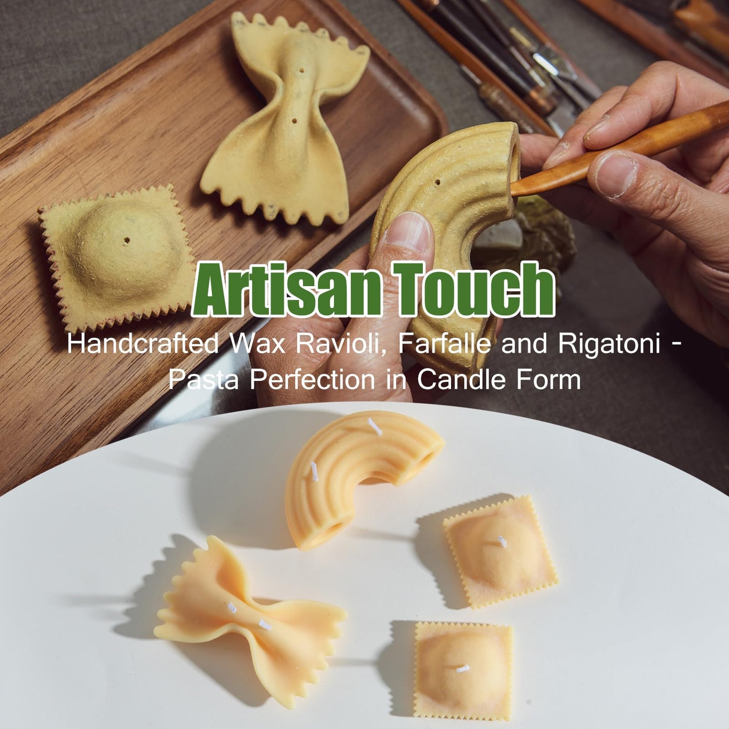 Pasta Aromatherapy Scented Candle (Farfalle Candle)