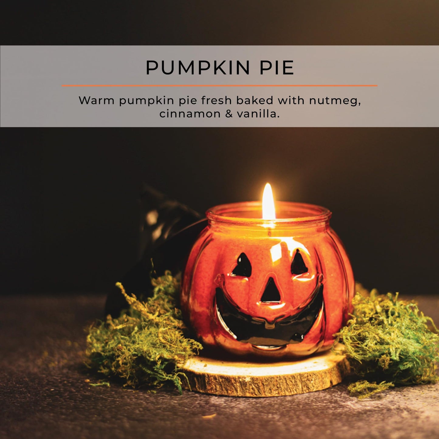 A Cheerful Giver Punky Pumpkin Jar Candle - Fun and Spooky Candle for Halloween Decorations - Uniquely Shaped Candle Jars for Indoor/Outdoor Decor - Papa's Pumpkin Pie Scent - 10 Oz