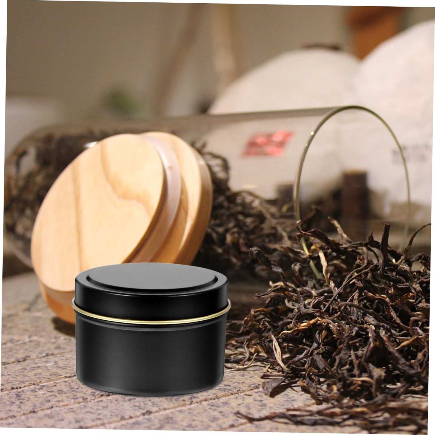 HAKIDZEL 4pcs Metal Can Candle Jars Aromatherapy Candle Holder Diy Tealight Tins