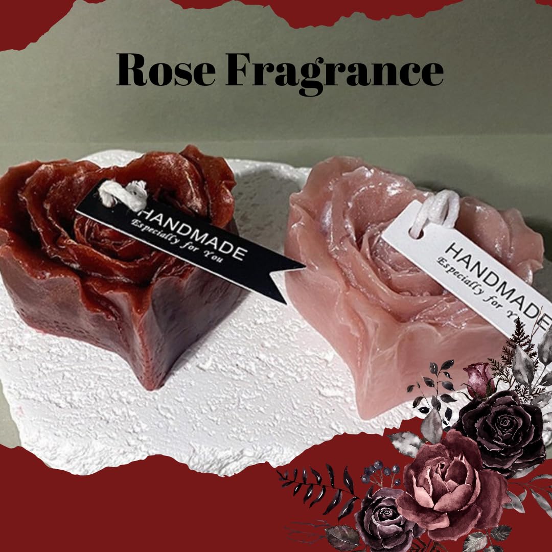 Romantic Love Heart Candles for Wax Play Low Temp and Pink Night Light Set, Low Heat Body Safe Soy Drip Candles Plug-in Sensor Night Lights for Adult (3*Candles+1*Nightlight)