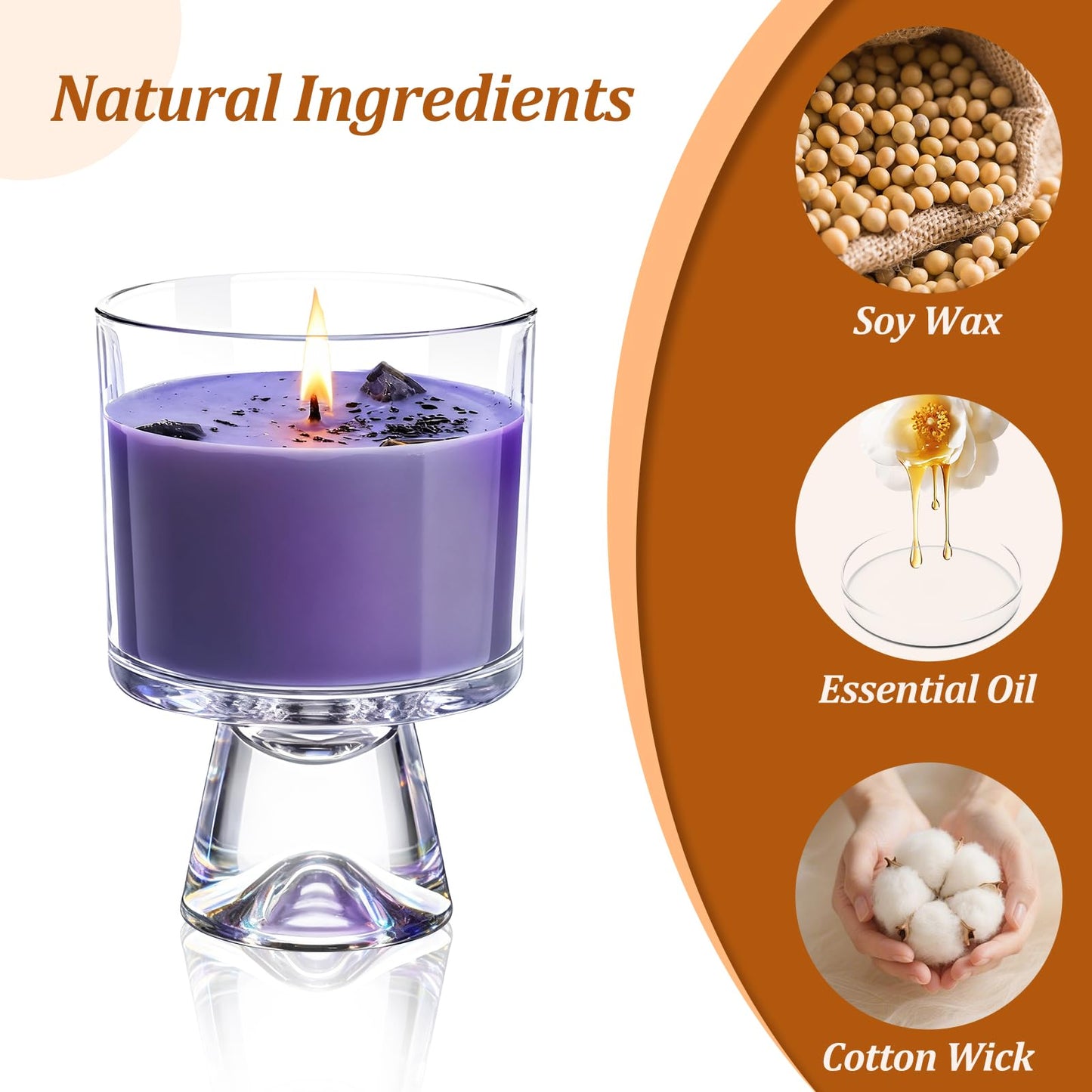 Eechen Charm Freesia Scented Soy Candle, 48-Hour Long Burning Aromatherapy Candle for Home Spa, Gift for Mom Women Birthday Valentine (Green, 0.99 lb)