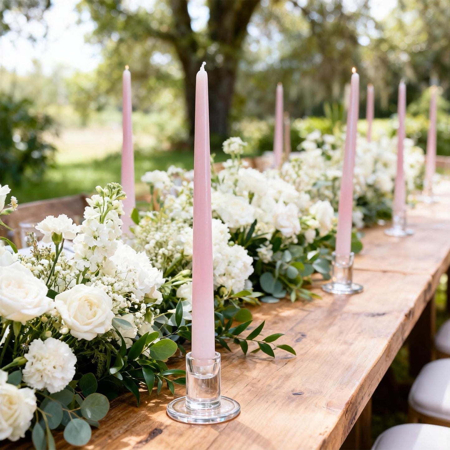 6 PCS Glass Taper Candle Holders Clear Short Tapered Candlestick Holders Set Small Glass Candle Stick Holder Decor for Table Centerpiece Wedding Dining Room Party Christmas Home Decorations