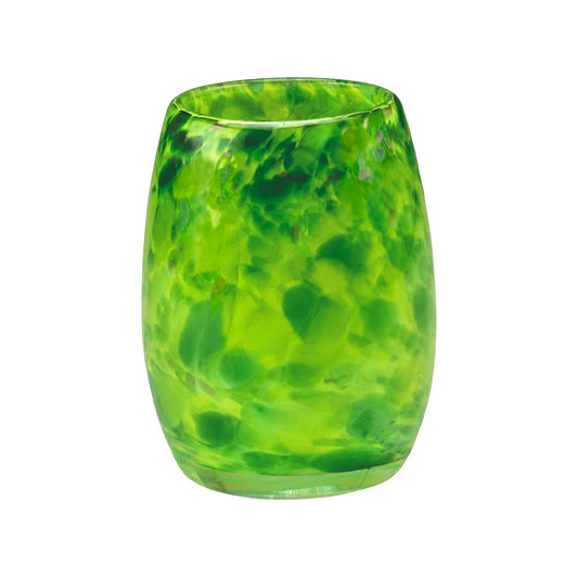 Totally Blown Glassworks Votive Candle Holder, Tea-Light, Handmade Blown Glass, Accent Vase, Centerpiece, Home Decor, Artist Dehanna Jones, Seattle, WA. (Green Emerald City)
