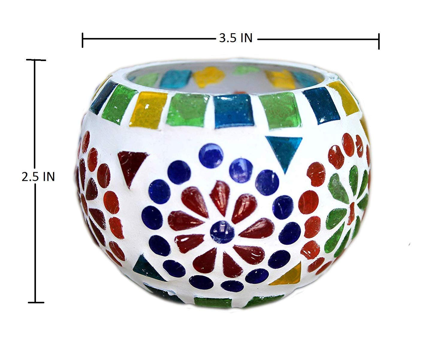 eSplanade Tealight Holders, Tea Light Holder Votive Candles Holders (Glass Tealight Set of 2)