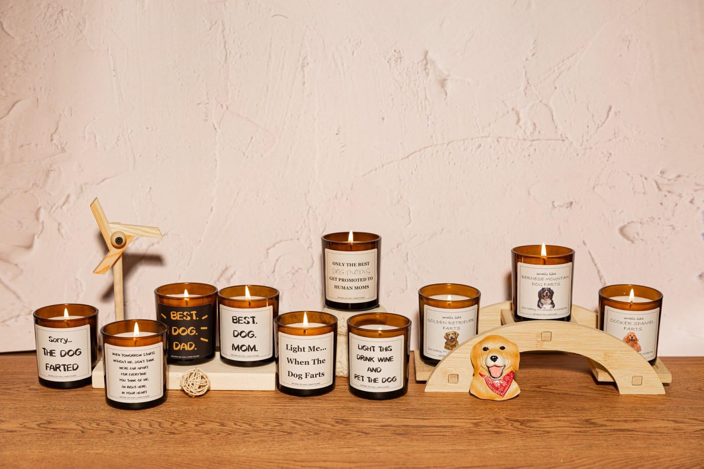 Dog Mom Gifts, Dog Lovers Gifts for Women, Sorry The Pet Farted Candle - Lavender & Eucalyptus, Crafted by Natural Soy Wax & Natural Essential Oils