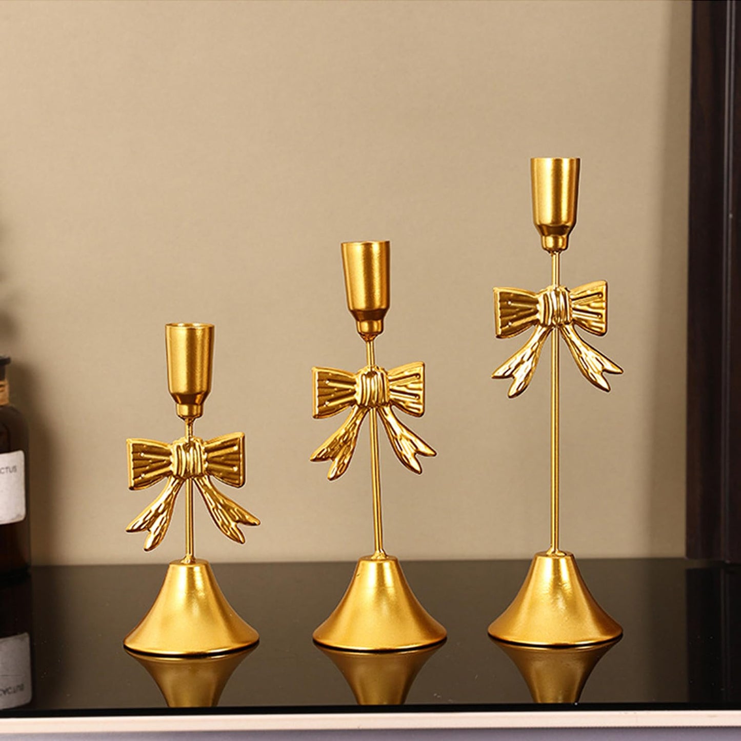 Tapered Holders Metal Iron Holders, Candlestick for Table Decoration, Holiday, Wedding, Housewarming Iron Taper