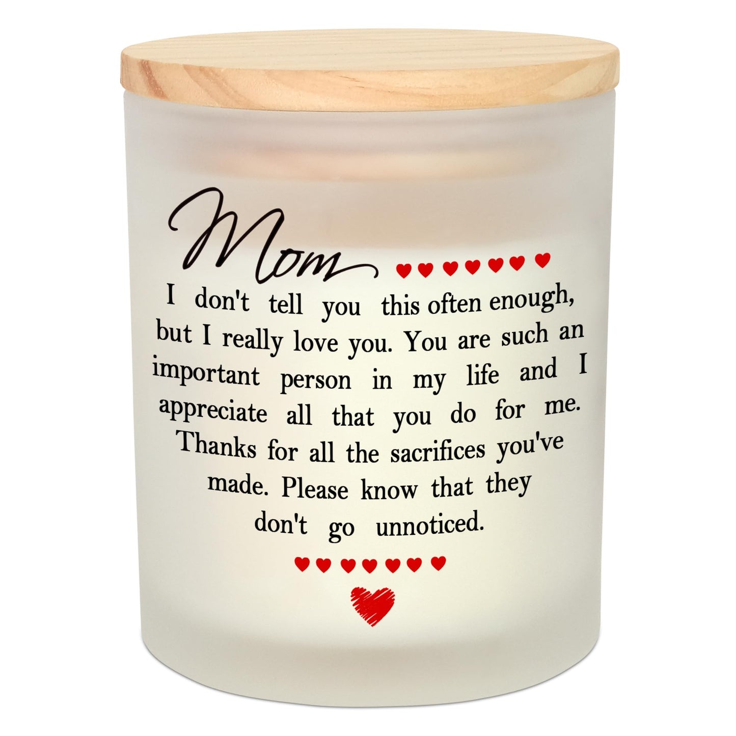 TEEZWONDER Birthday Gifts for Mom - Long Lasting Vanilla Lavender Candle 10 oz - Mothers Day Gifts from Daughter Son, Mother Gift Ideas, Gift for Mama Mother in Law, Candles for Women