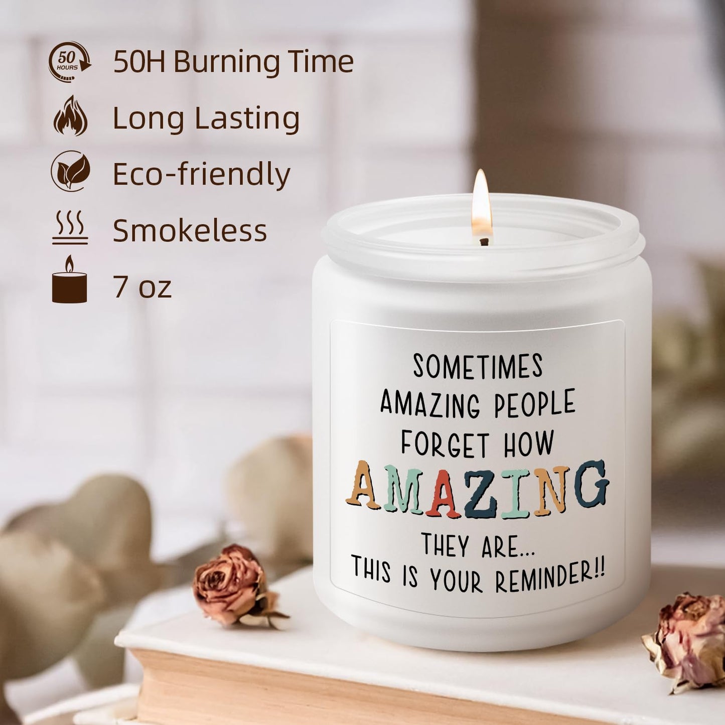 KLL Gifts for Mom from Daughter Son, Best Mom Gifts, Birthday Thanksgiving Christmas Gift for Mother Stepmother Adoptive Mother - Lavender Scented Candle