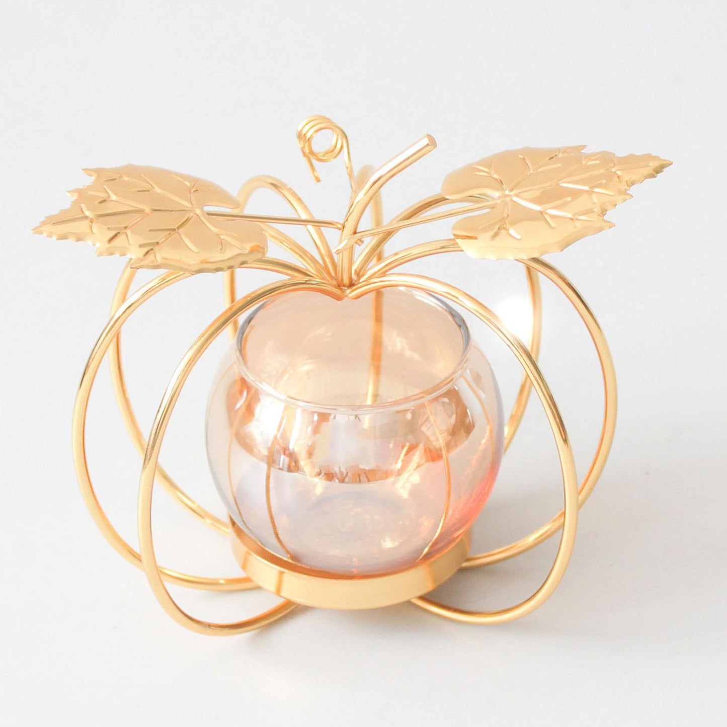 Tealight Candle Holder - Cute Candle Holders for Pillar Candles Tea Light Candle Holders Metal Candle Stand Table Centerpiece for Christmas Wedding Decor (Candle Holder with Glass Shade Black)