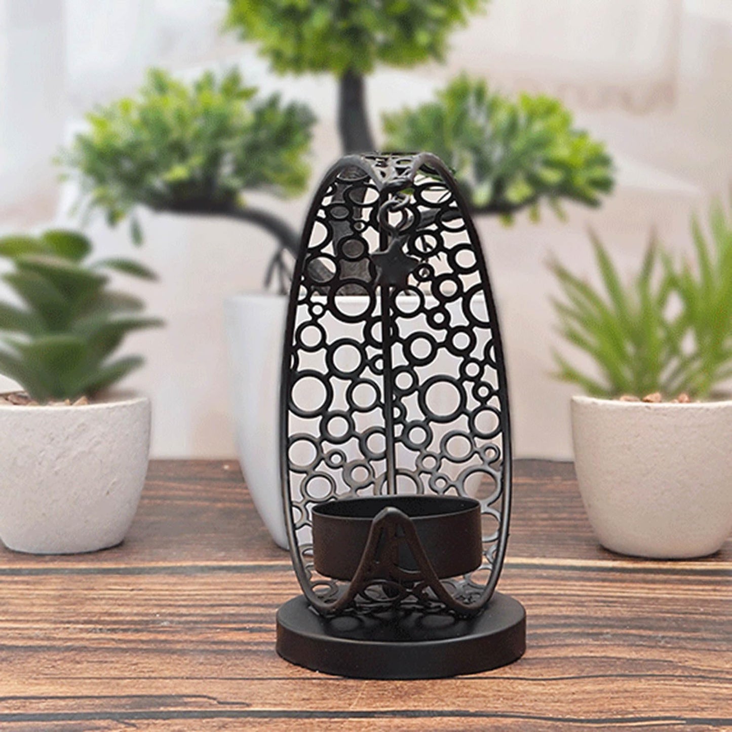 Moon Candle Holders, Metal Tealight Candle Holder for Moon Centerpiece, Decorative Middle East Eid Candlesticks Holder for Party Home Decor