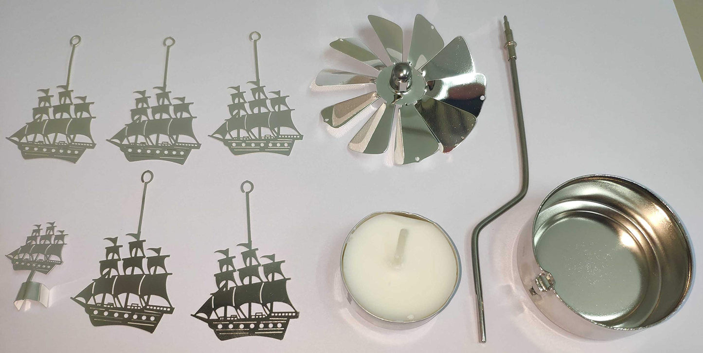 Rotary Candle Holder Spinning Candleholder Metal Small Gift (Ship)