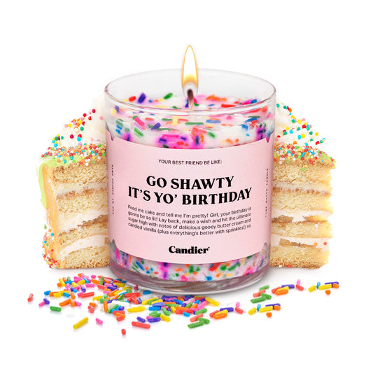 Birthday Cake Scented Candle, Natural Soy Candle with Birthday Cake & Buttercream Notes, Aromatherapy for Relaxation, Unique Candles Gifts for Women, 60-Hour Burn Time - Candier by Ryan Porter