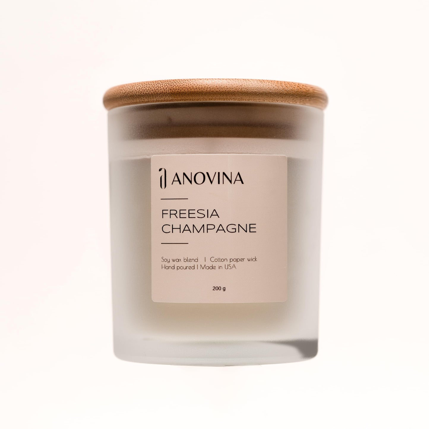 Champagne Toast Candle Gift – Luxury Freesia & Champagne Scent – Scented Candles for Women – Aromatherapy Candle Gift Box – Made in USA – Brown Glass Jar