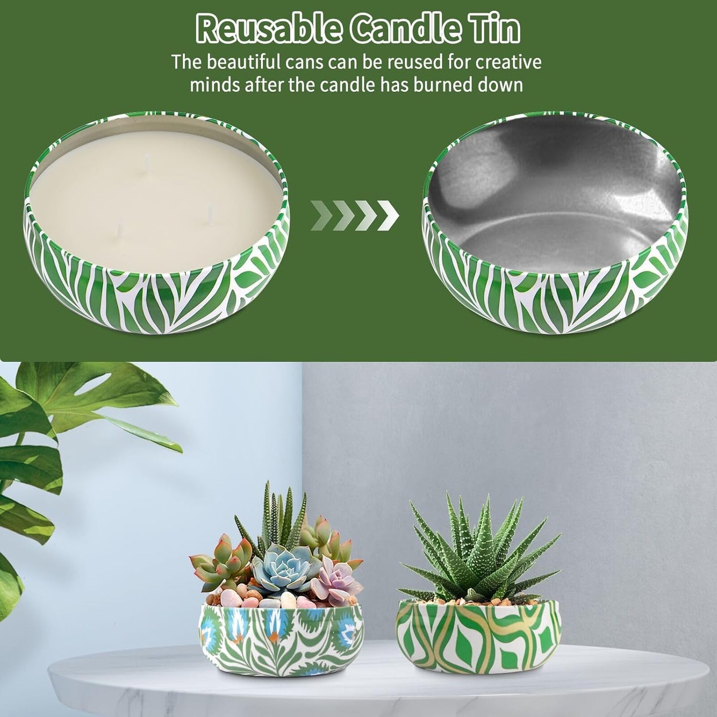 Citronella Candles Outdoor, Large 36oZ Citronella Candles, 240 Hours Burning, 3-Wick Natural Soy Wax Summer Outdoor Candles for Outside Indoor Patio Home Garden Yard Balcony Camping Porch BBQ