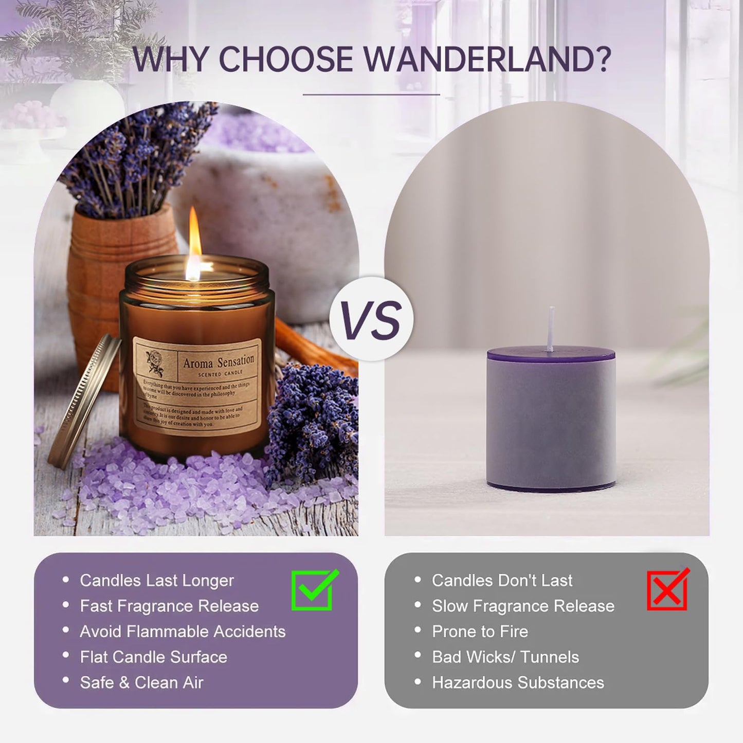 Aromatherapy Candles,Scented Candles, 7OZ Lavender Eucalyptus Candles Stress Relief and Relax for Home,Jar Candles Gift for Women Birthday Mother's Thanksgiving Day Present