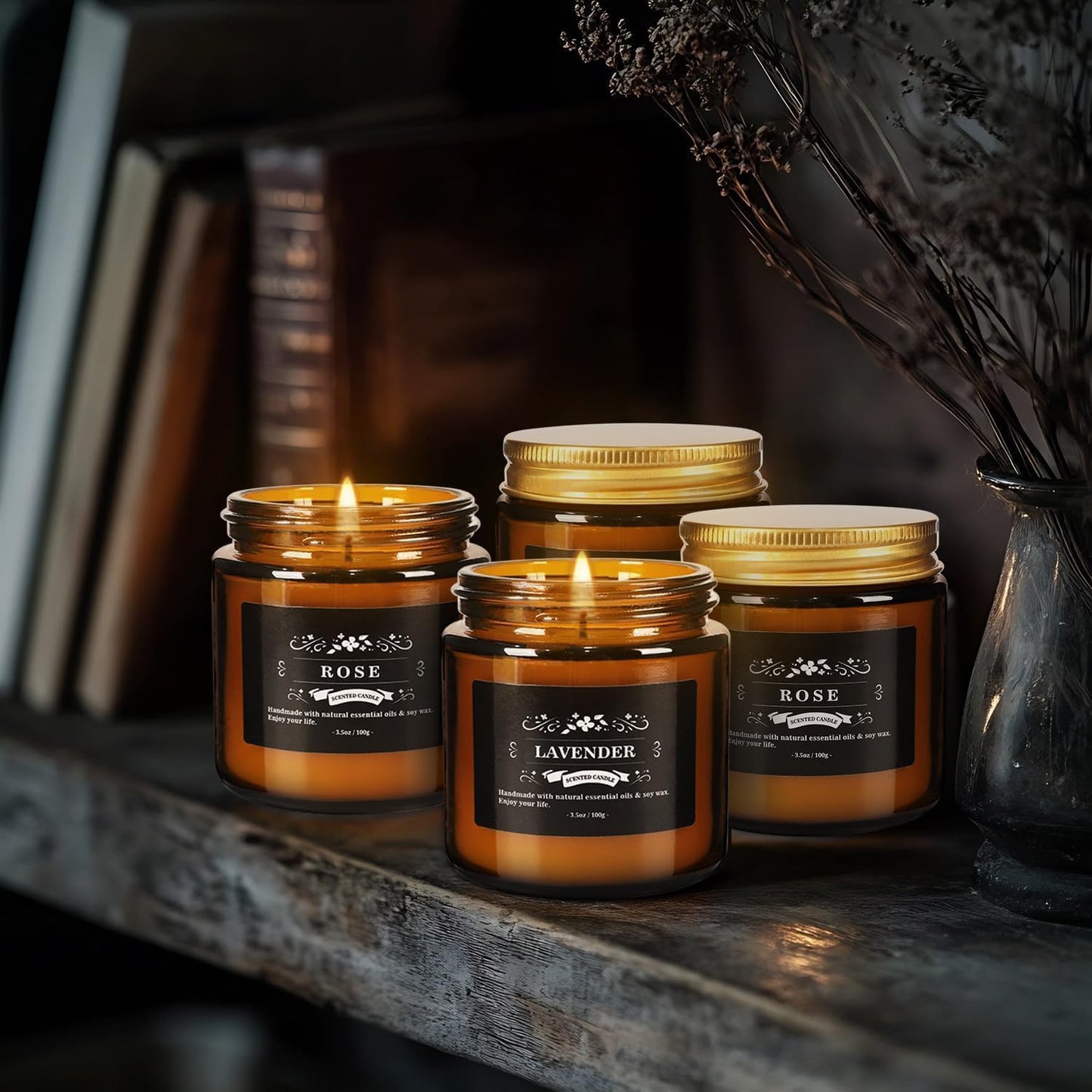 24 Packs Scented Candles for Home, 3.05oz，Soy Wax Aromatherapy Candles with 12 Fragrances, Smokeless Natural Essential Oil Candles for Relaxation, Gifts, Parties, Yoga,Home Decor