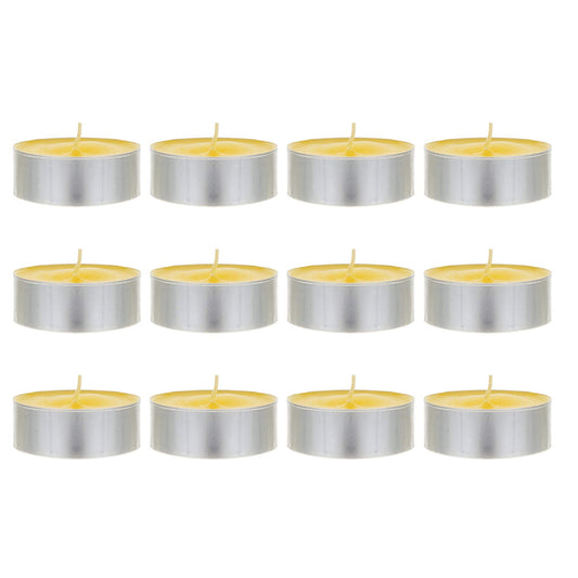 SRG 12 pcs Citronella Scented Mega Tea Light Candle, Hand Poured Paraffin Wax Candles 8 Hours, Great for Indoor & Outdoor Use, Camping, Party Usage & More