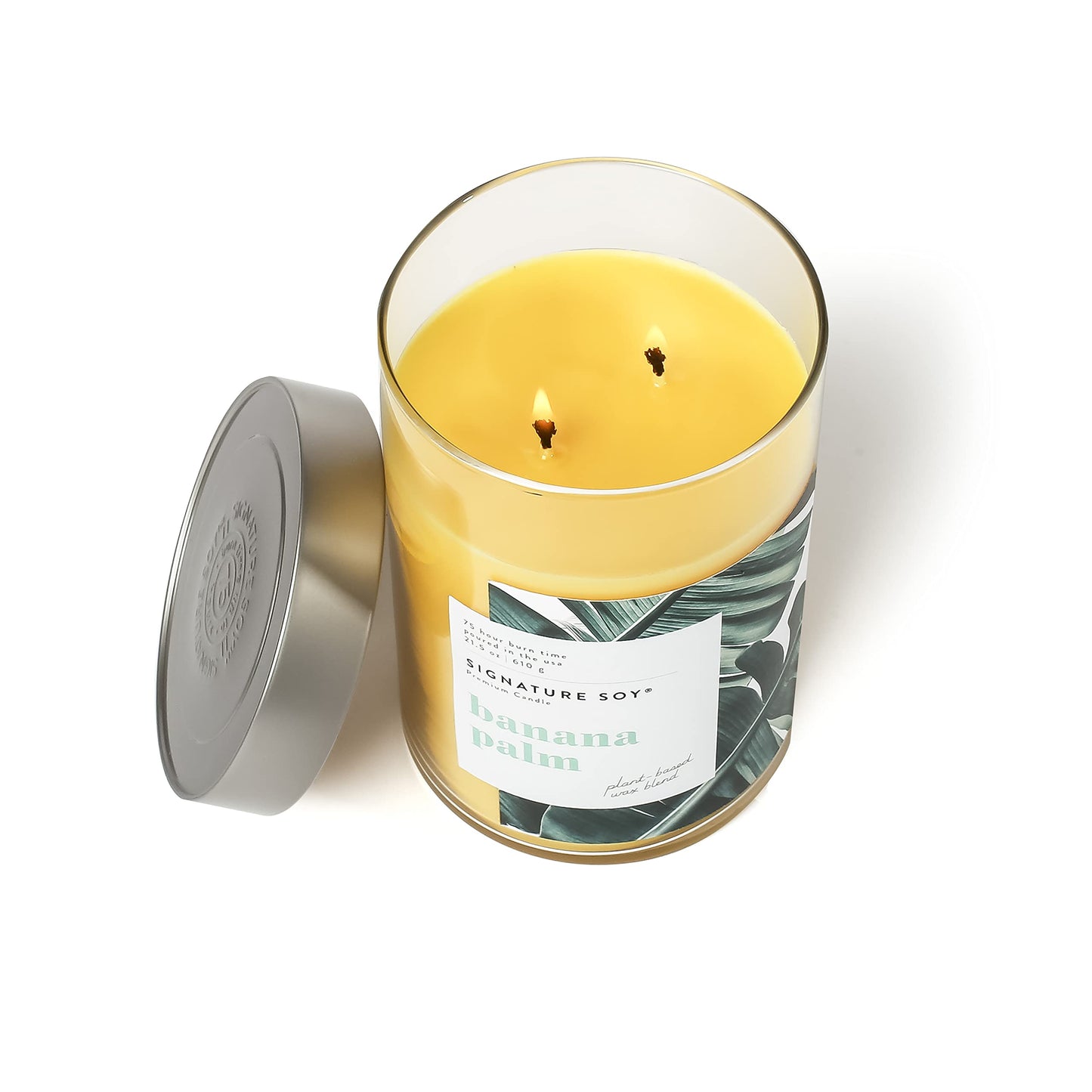 Signature Soy Lidded Banana Palm Scented Candle