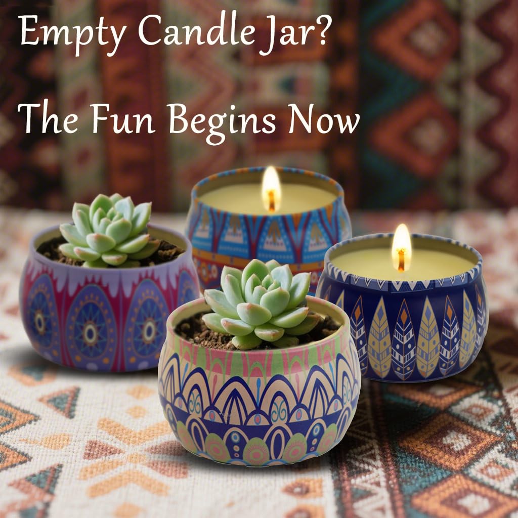 Scented Candles Gift Set for Home 4 Pack Large 4.4 Oz Soy Wax Candles, Aromatherapy for Relaxation & Stress Relief, Lavender Rose Lemon Fig, Long Lasting Birthday Gifts for Women, Her, Mother's Day