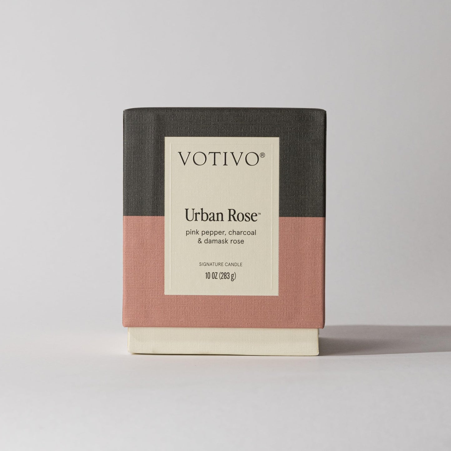 Votivo Urban Rose 10 oz Signature Candle | Soy Wax Blend | Floral Scent | Luxury Glass Jar & Box | Gifts | Highly Scented