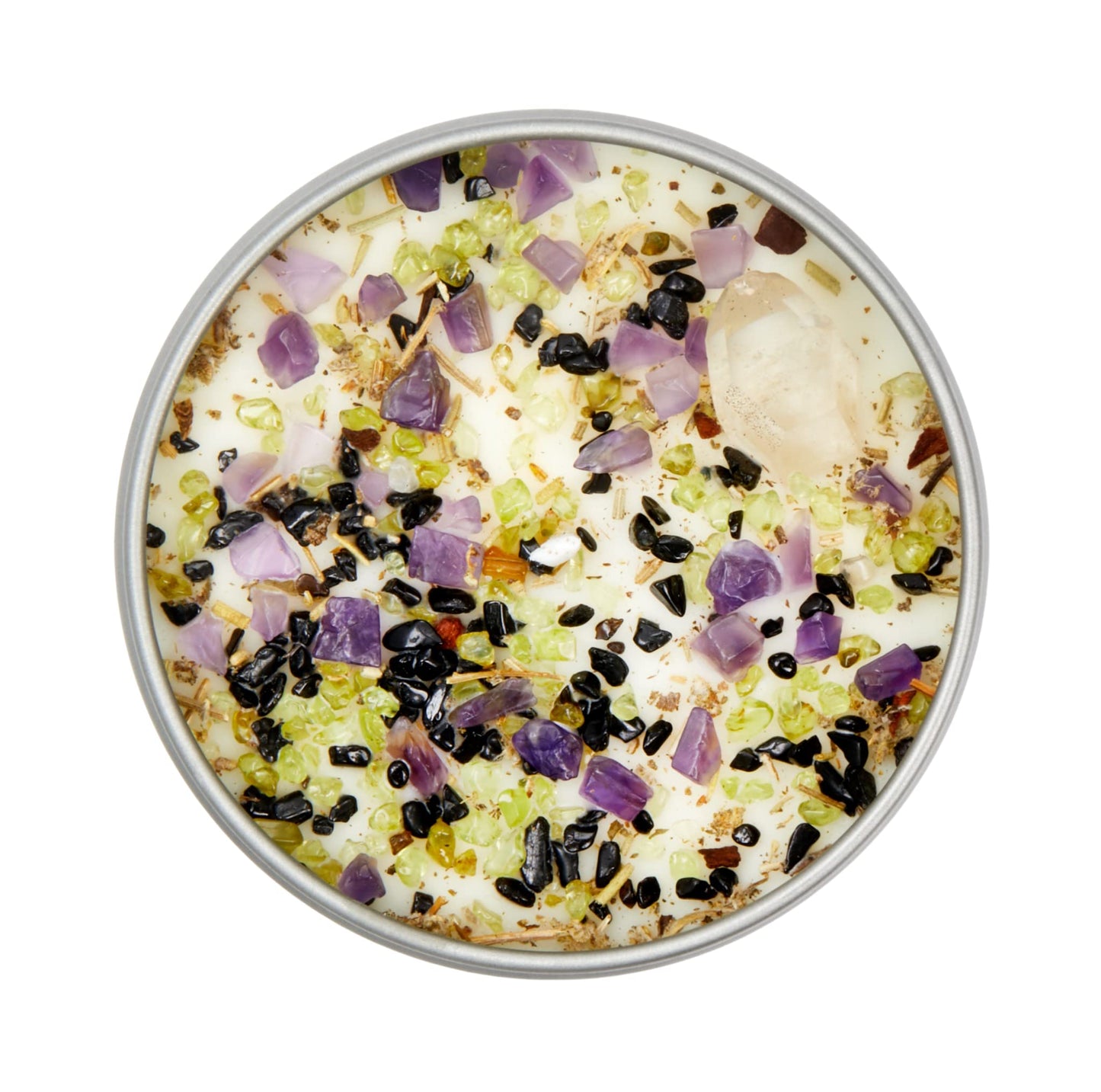 Witch's Brew Candle by New Moon Beginnings - Fall Scented Candles - Herb & Crystal Candles - Soy Candle - Autumn Fall Halloween Candles