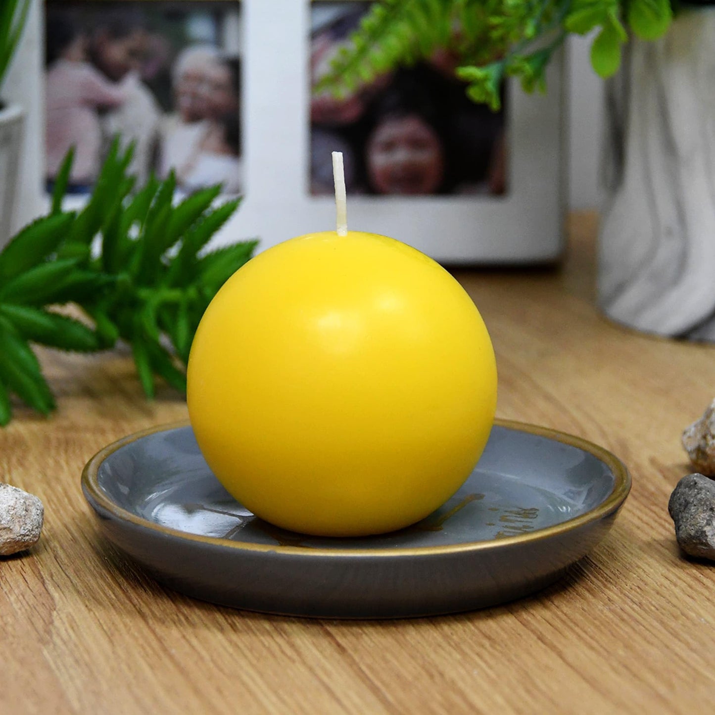 Zest Candle 12-Piece Ball Candles, 2-Inch, Yellow Citronella
