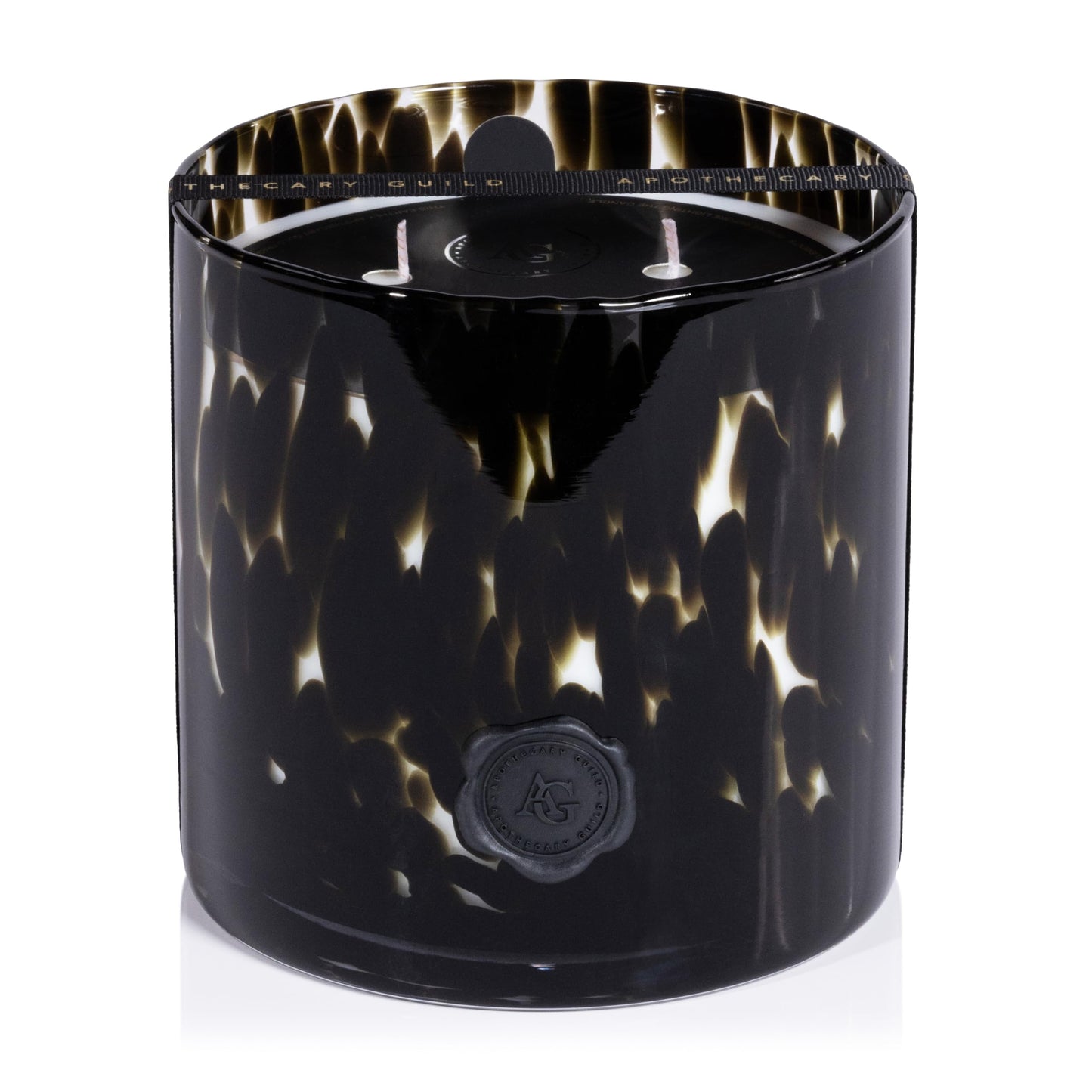 Apothecary Guild Scented Opal Glass Jar Candle- Black Fig Vetiver - 50 oz/3-Wick