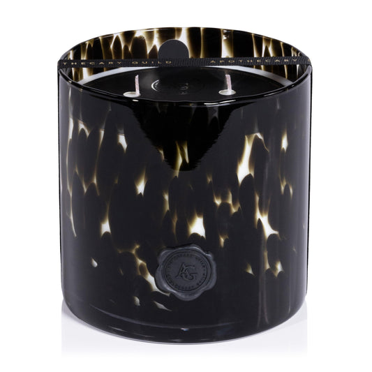 Apothecary Guild Scented Opal Glass Jar Candle- Black Fig Vetiver - 50 oz/3-Wick