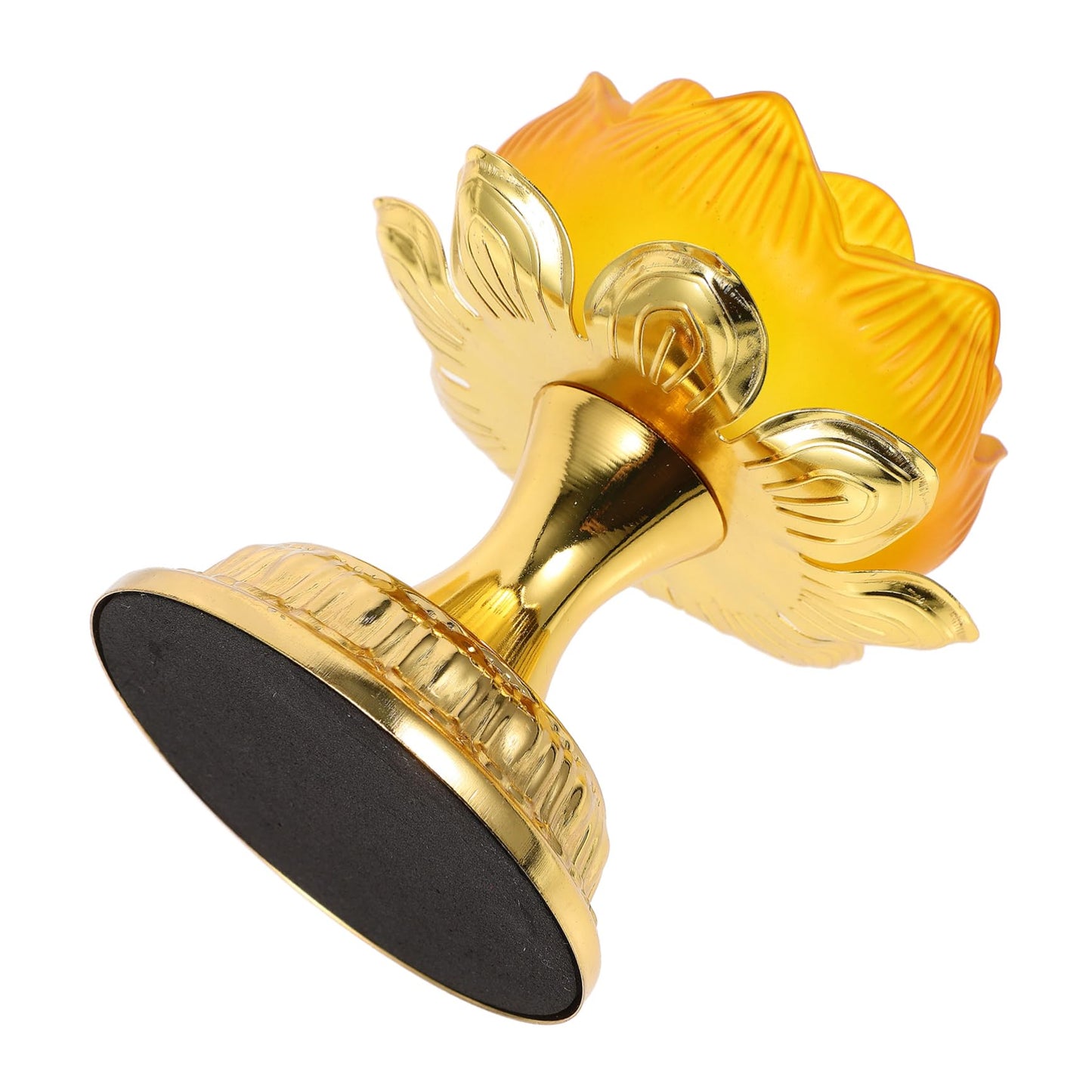 OHPHCALL Butter Lamp Holder for Lotus Candle Battery Operated Taper Dining Decor