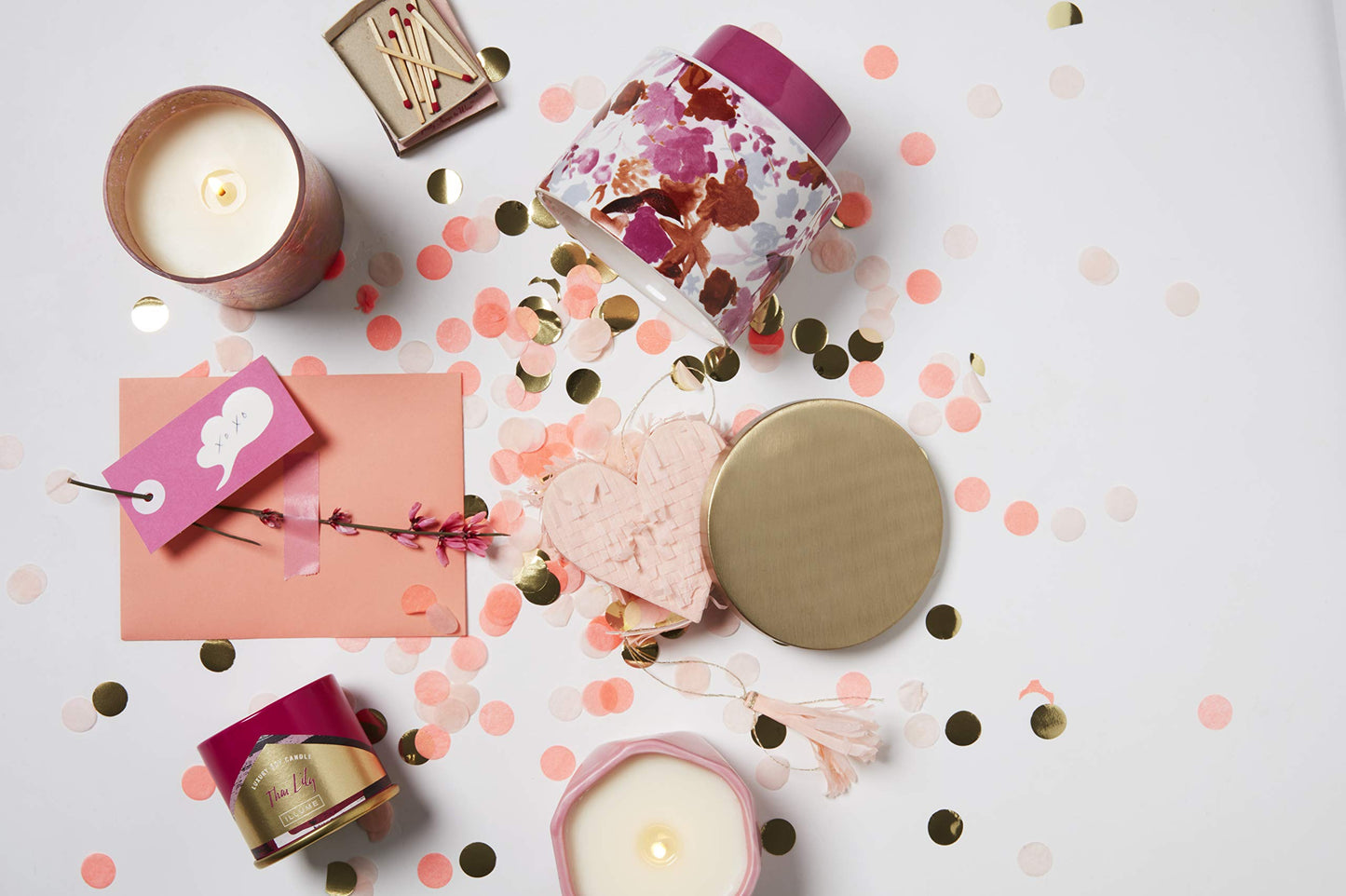 Illume Thai Lily Soy Candle, Demi Vanity Tin, Pink, 3 oz.