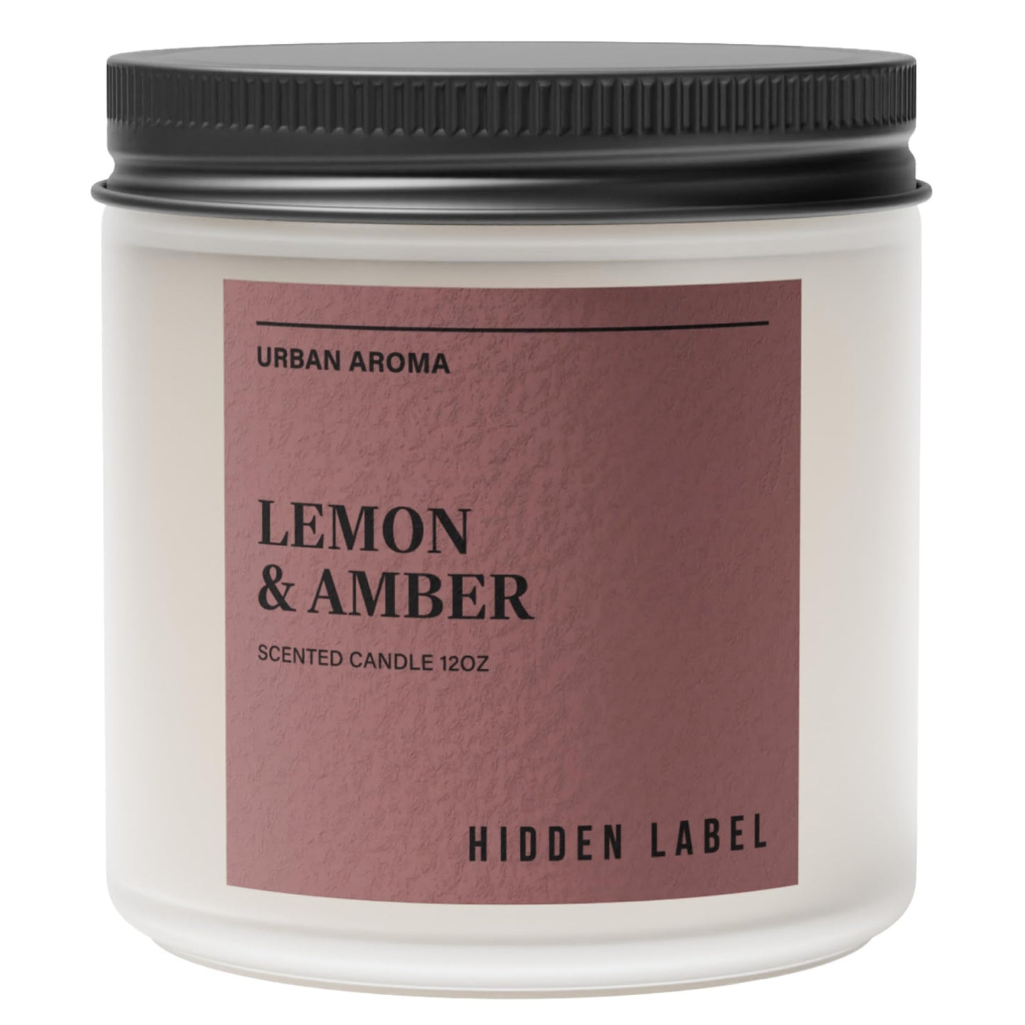 Lemon & Amber Scented Candle for Home, 12oz 2-Wick 70-Hour Soy Candle, Clean Burn Non-Toxic, Citrus Aromatherapy Candle for Women, Housewarming Gift, Cozy Home Décor