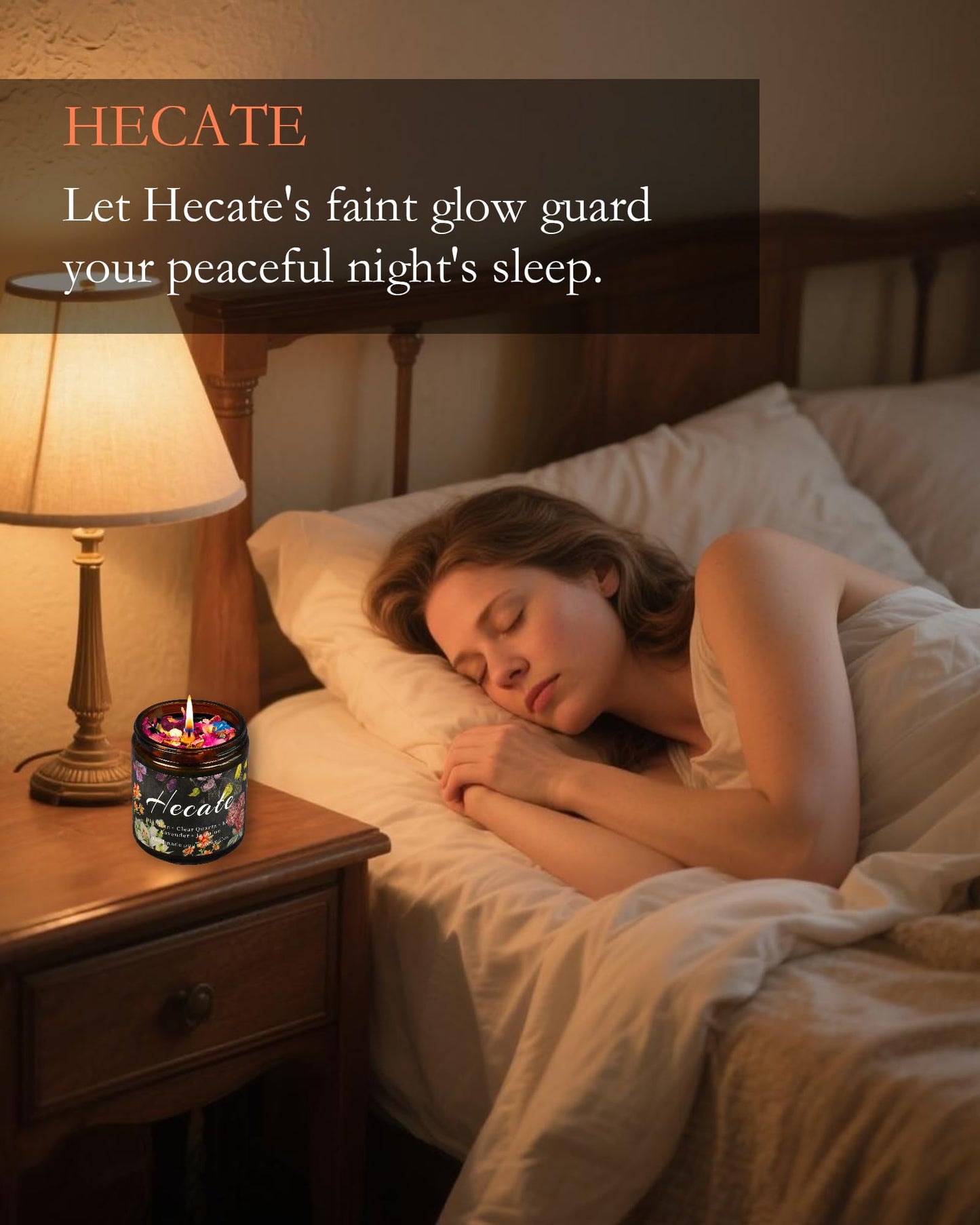 Hecate Scented Candle, Altar, Lavender Devotional Candle, Incense, Meditation, Rituals, Large Votive. (Hecate)