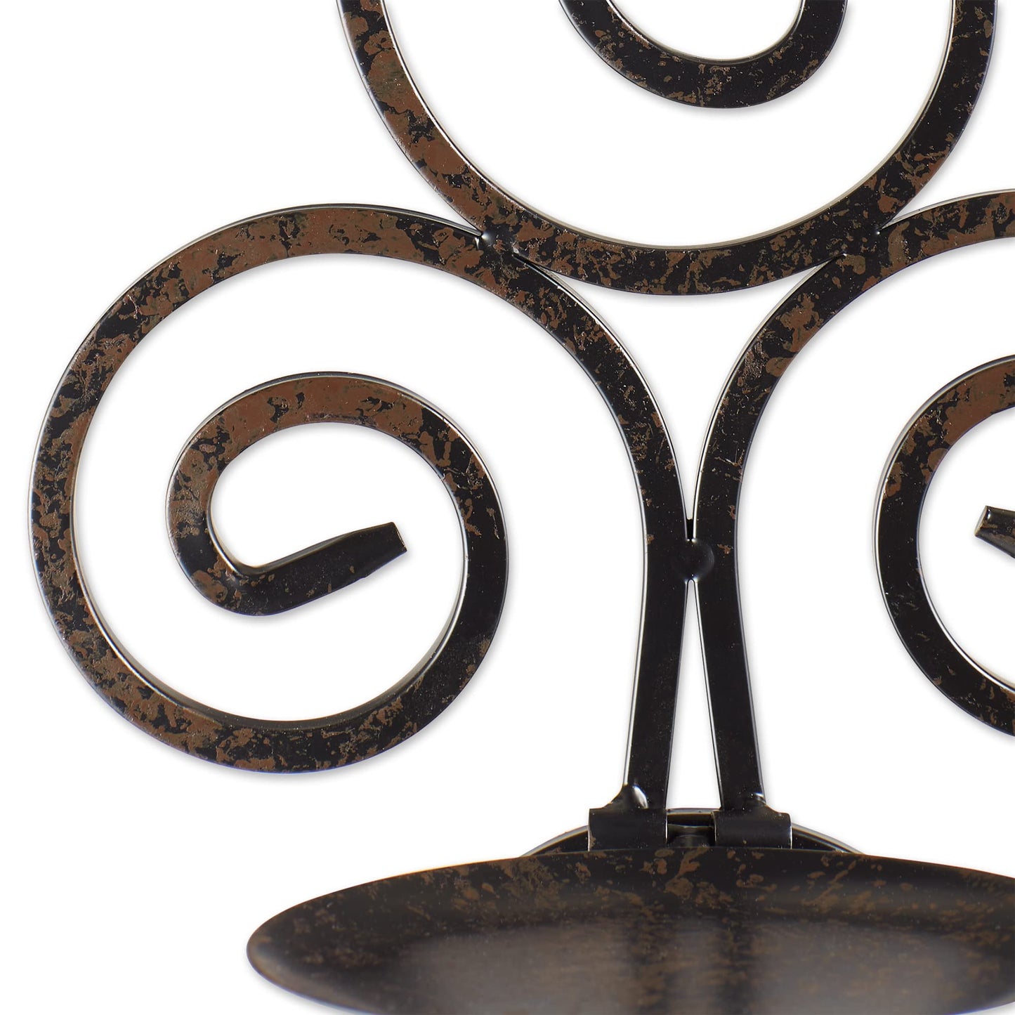 Scrollwork Candle Wall Sconce 13" Tall