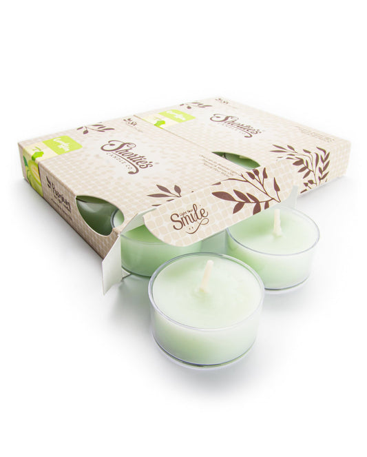 Cucumber Melon Premium Tealight Candles Multi Pack - 12 Green Highly Scented Tea Lights - Beautiful Candlelight - Made in the USA - Fresh & Clean Collection